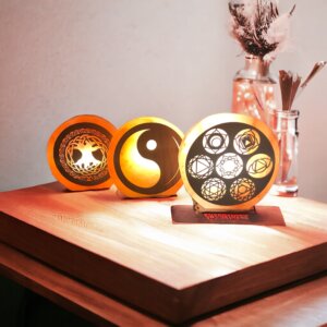 Himalaya zoutlamp voor meditatie